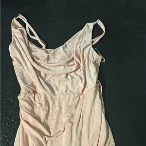 Elegant Pink Sleeveless Dress